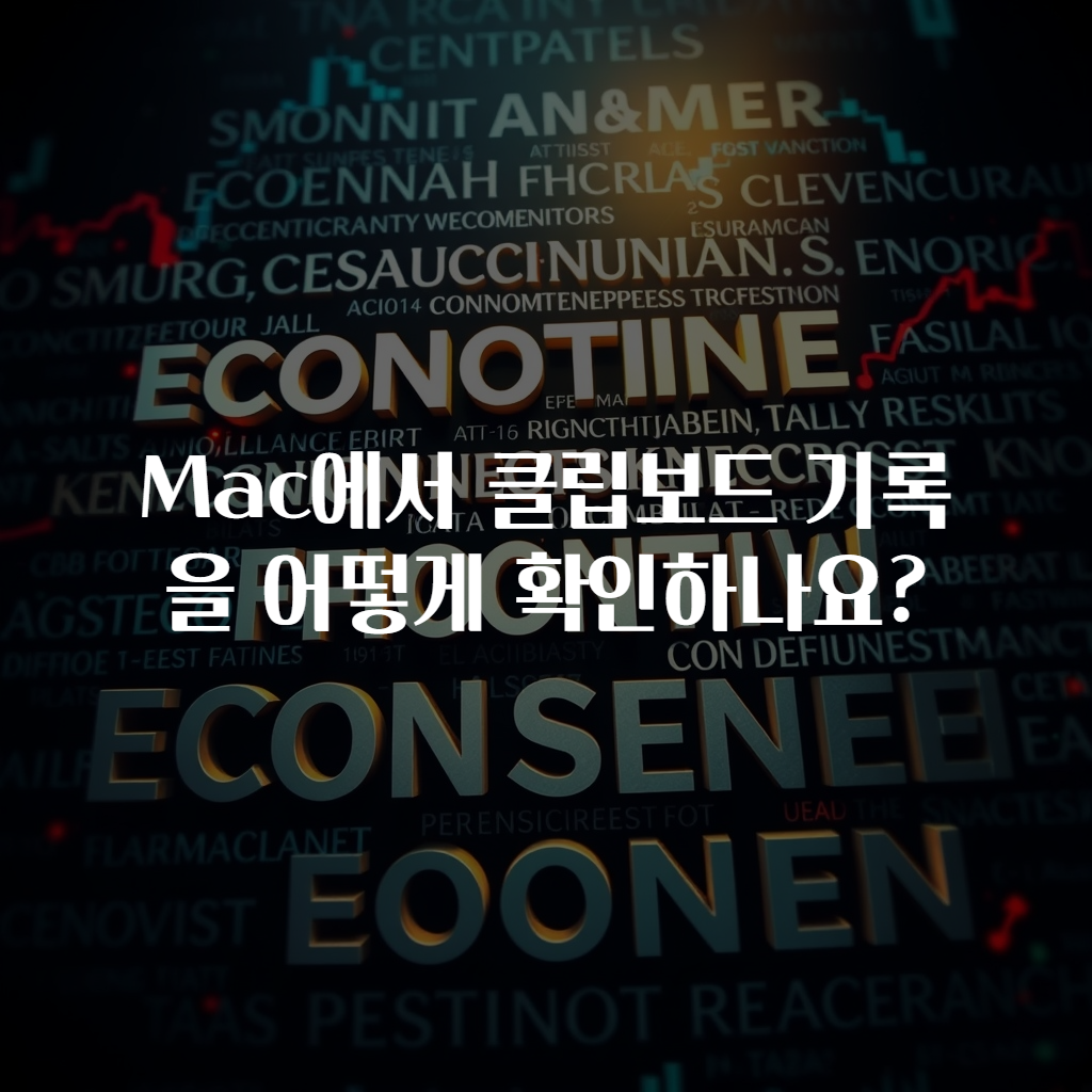 Mac에서 클립보드 기록을 어떻게 확인하나요?