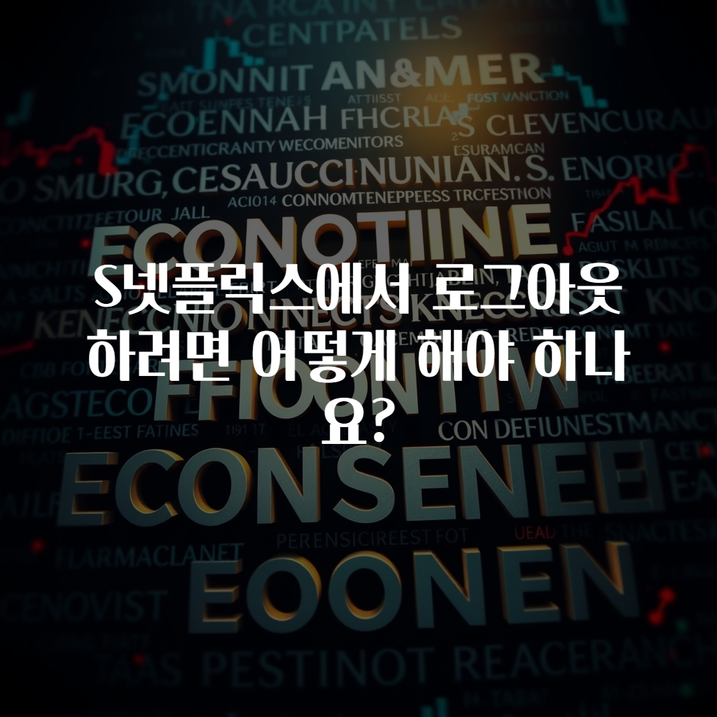 S넷플릭스에서 로그아웃하려면 어떻게 해야 하나요?