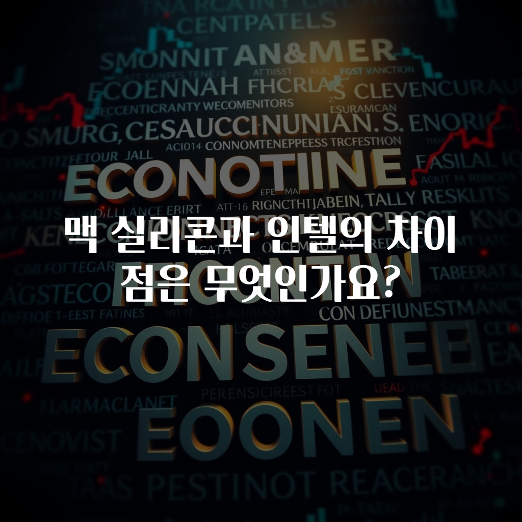 맥 실리콘과 인텔의 차이점은 무엇인가요?