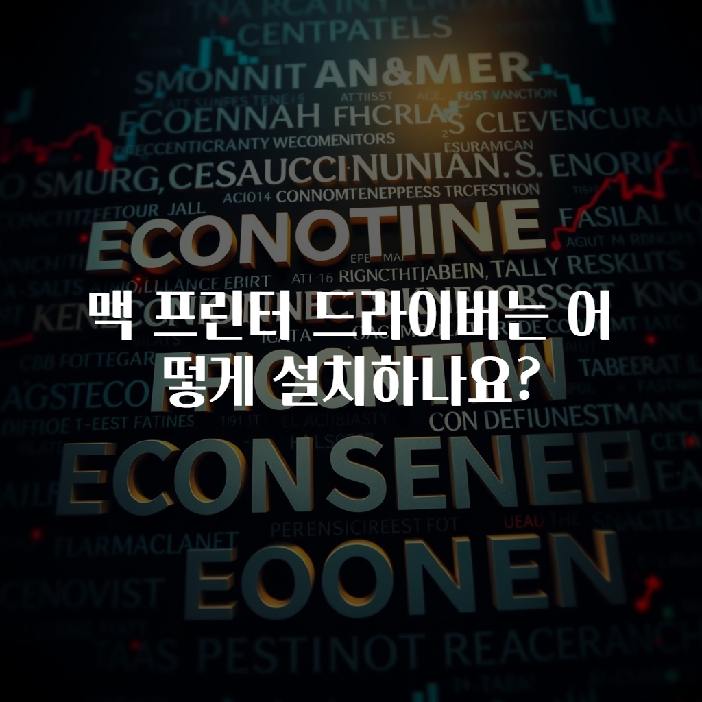 맥 프린터 드라이버는 어떻게 설치하나요?