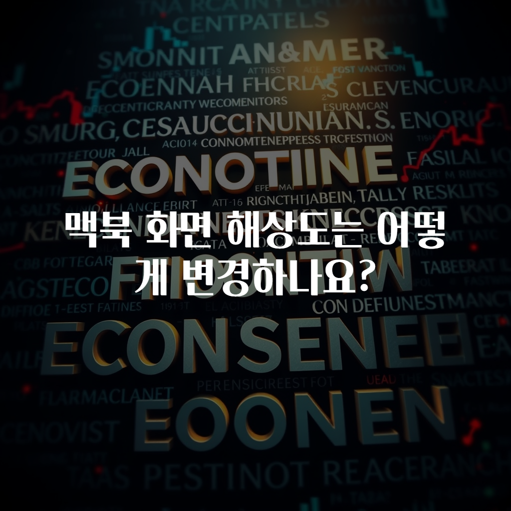 맥북 화면 해상도는 어떻게 변경하나요?