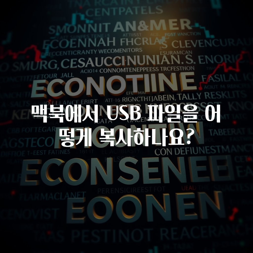 맥북에서 USB 파일을 어떻게 복사하나요?