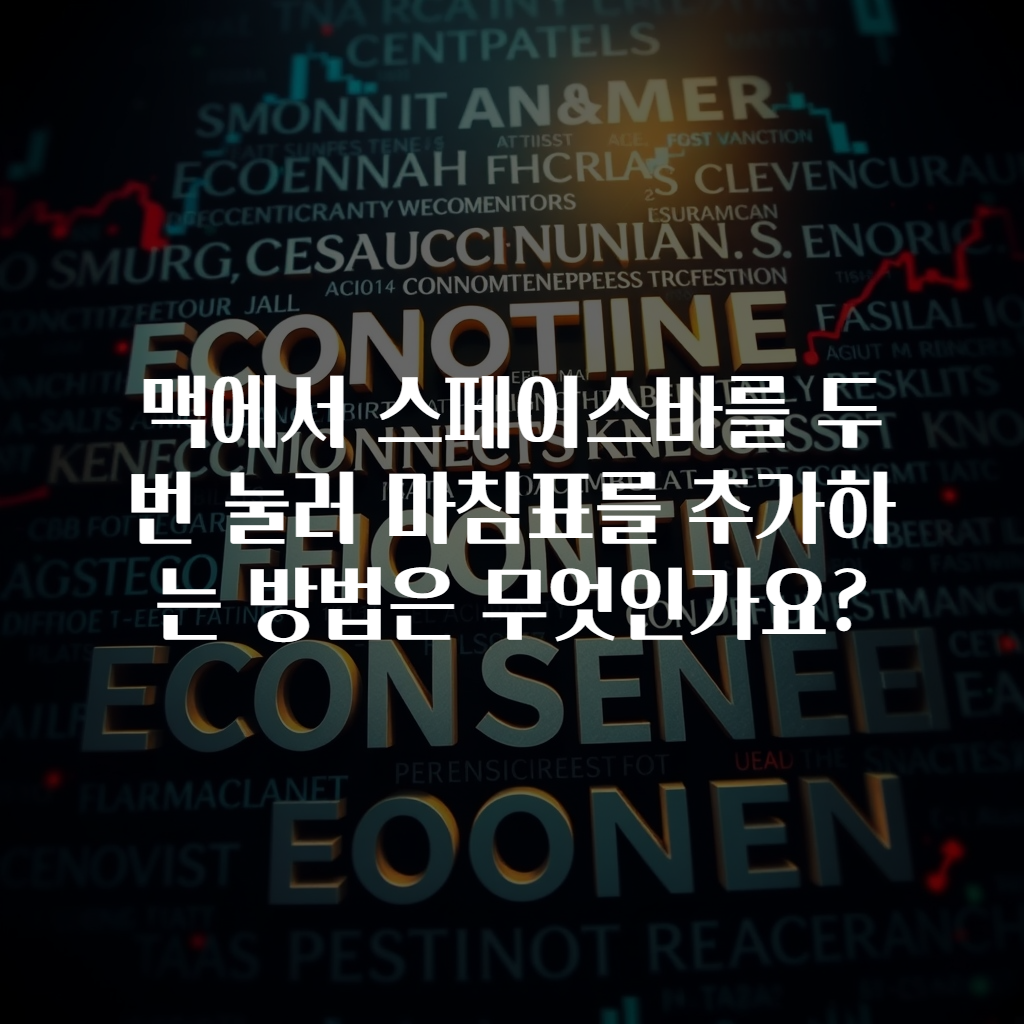 맥에서 스페이스바를 두 번 눌러 마침표를 추가하는 방법은 무엇인가요?