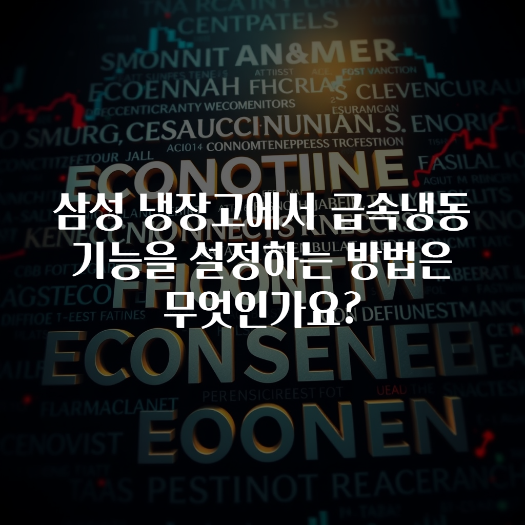 삼성 냉장고에서 급속냉동 기능을 설정하는 방법은 무엇인가요?