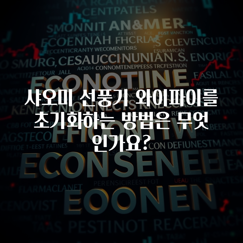샤오미 선풍기 와이파이를 초기화하는 방법은 무엇인가요?