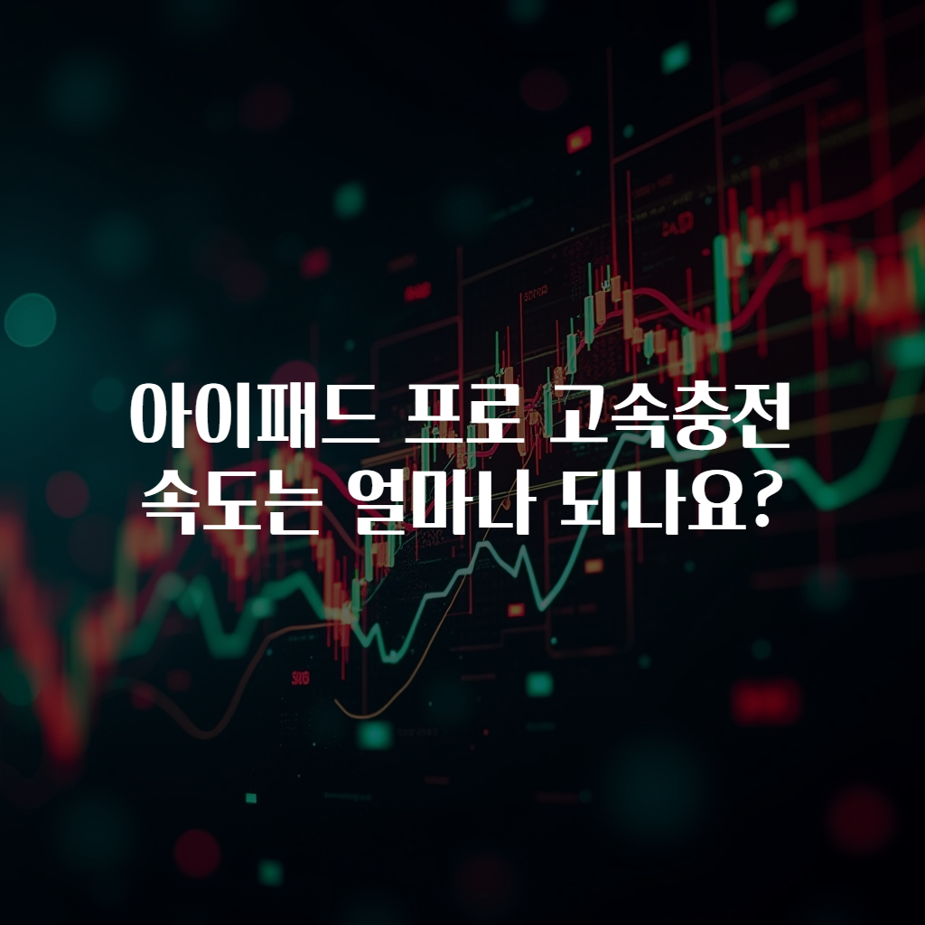 아이패드 프로 고속충전 속도는 얼마나 되나요?