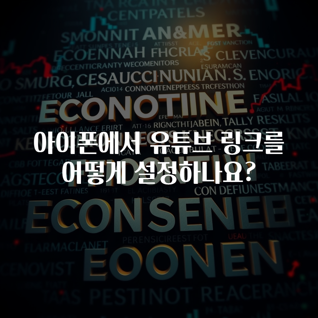 아이폰에서 유튜브 링크를 어떻게 설정하나요?
