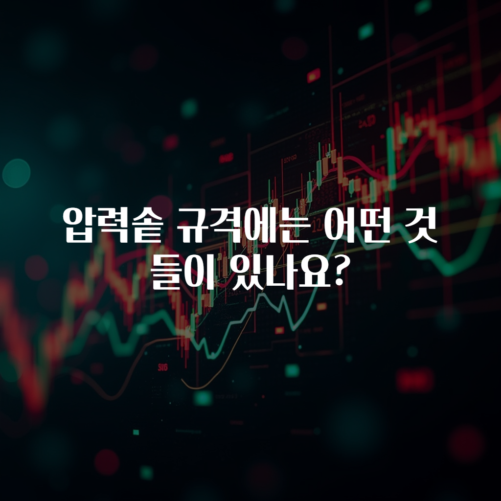 압력솥 규격에는 어떤 것들이 있나요?