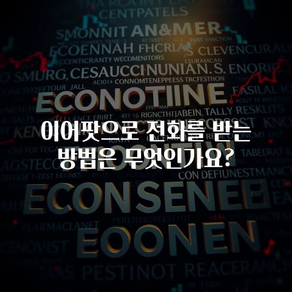 이어팟으로 전화를 받는 방법은 무엇인가요?