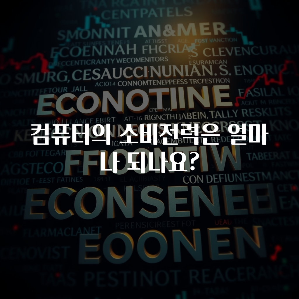 컴퓨터의 소비전력은 얼마나 되나요?
