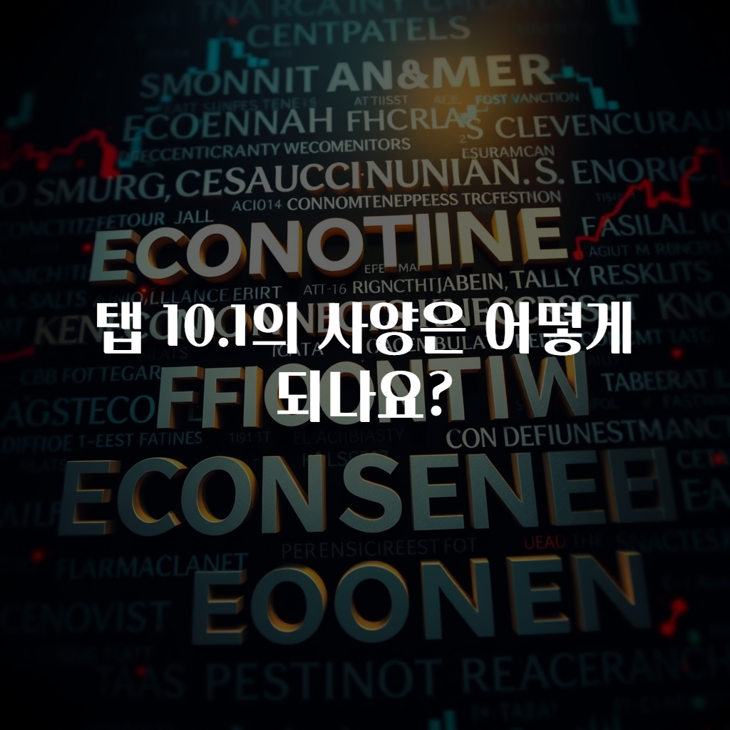 탭 10.1의 사양은 어떻게 되나요?