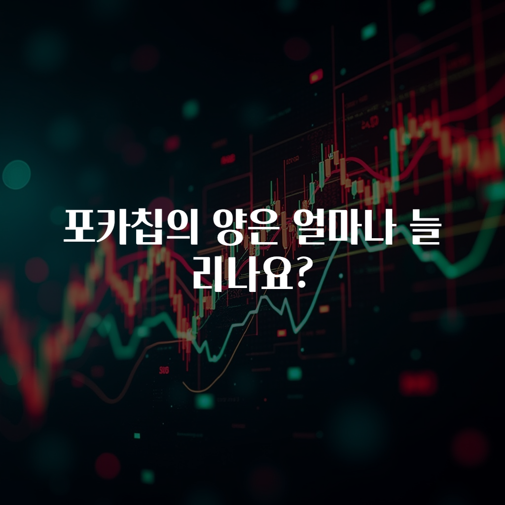 포카칩의 양은 얼마나 늘리나요?