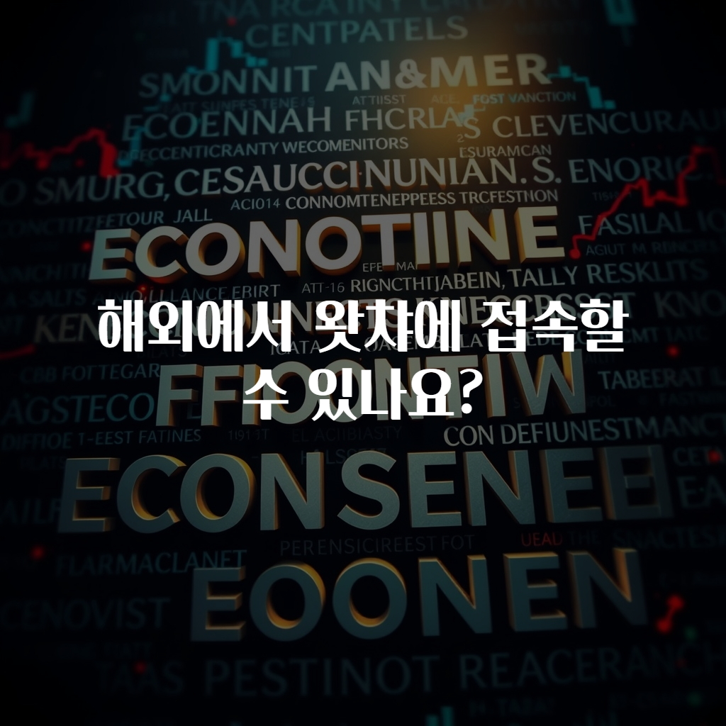 해외에서 왓챠에 접속할 수 있나요?