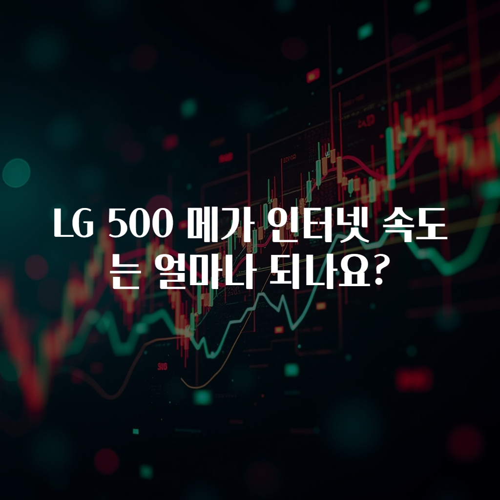 LG 500 메가 인터넷 속도는 얼마나 되나요?