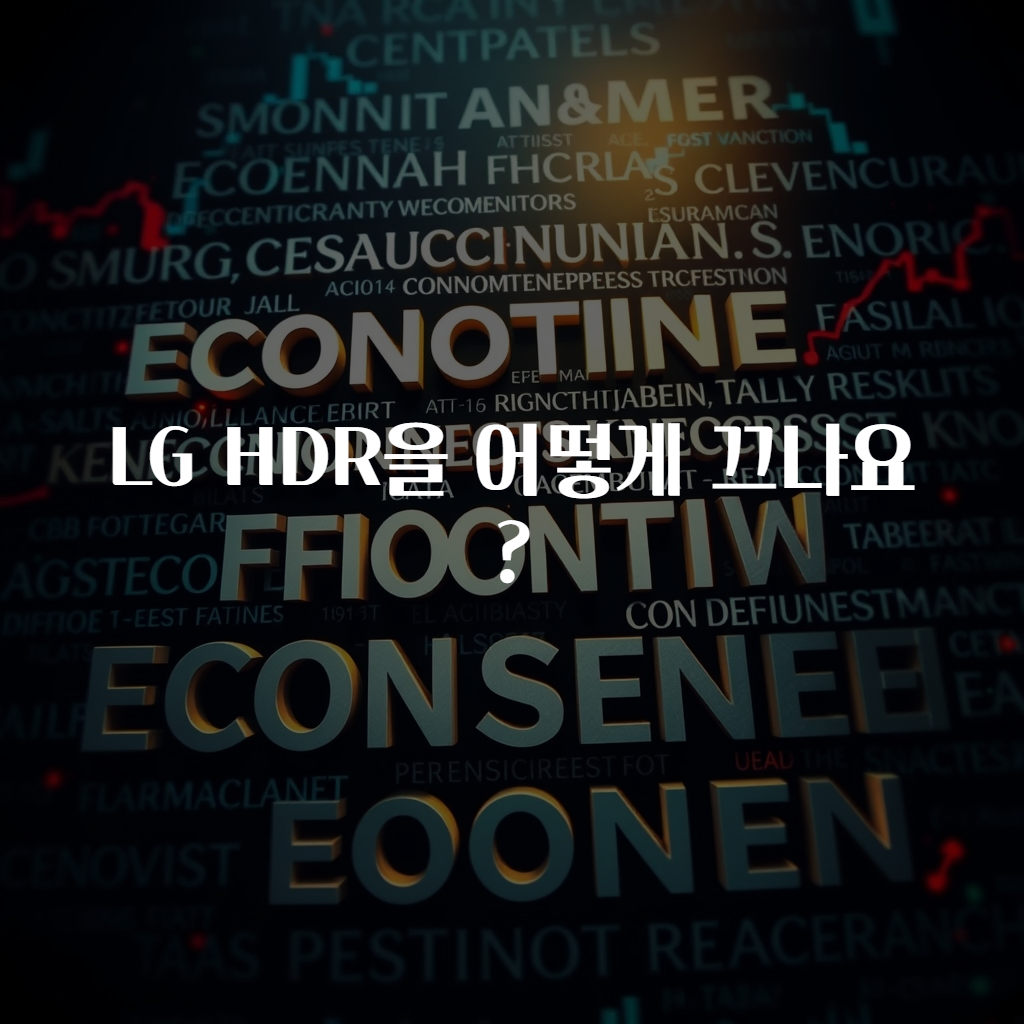 LG HDR을 어떻게 끄나요?