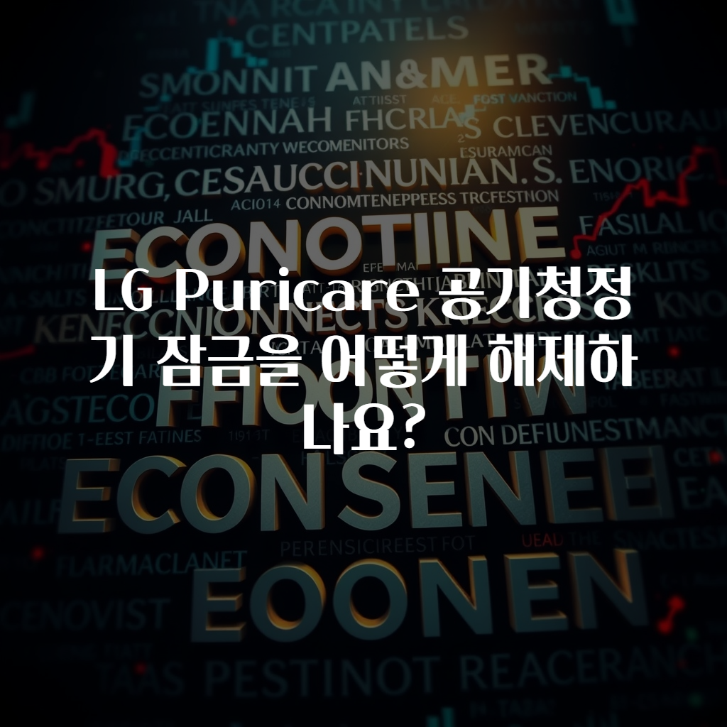 LG Puricare 공기청정기 잠금을 어떻게 해제하나요?