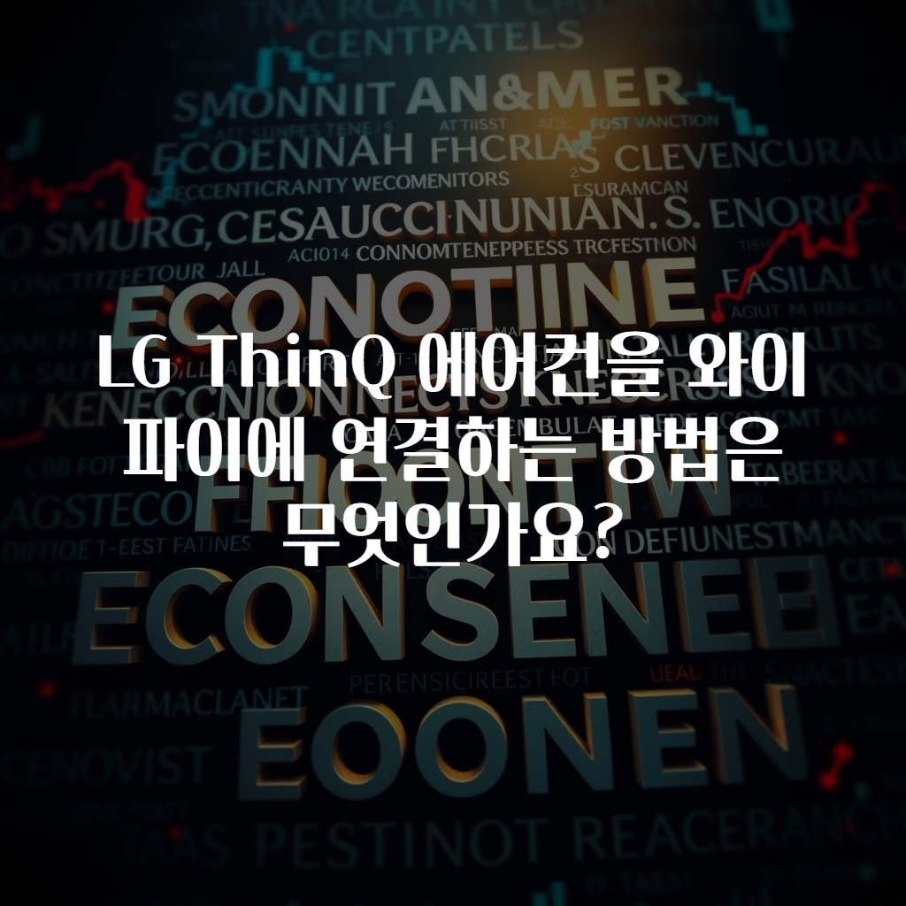 LG ThinQ 에어컨을 와이파이에 연결하는 방법은 무엇인가요?