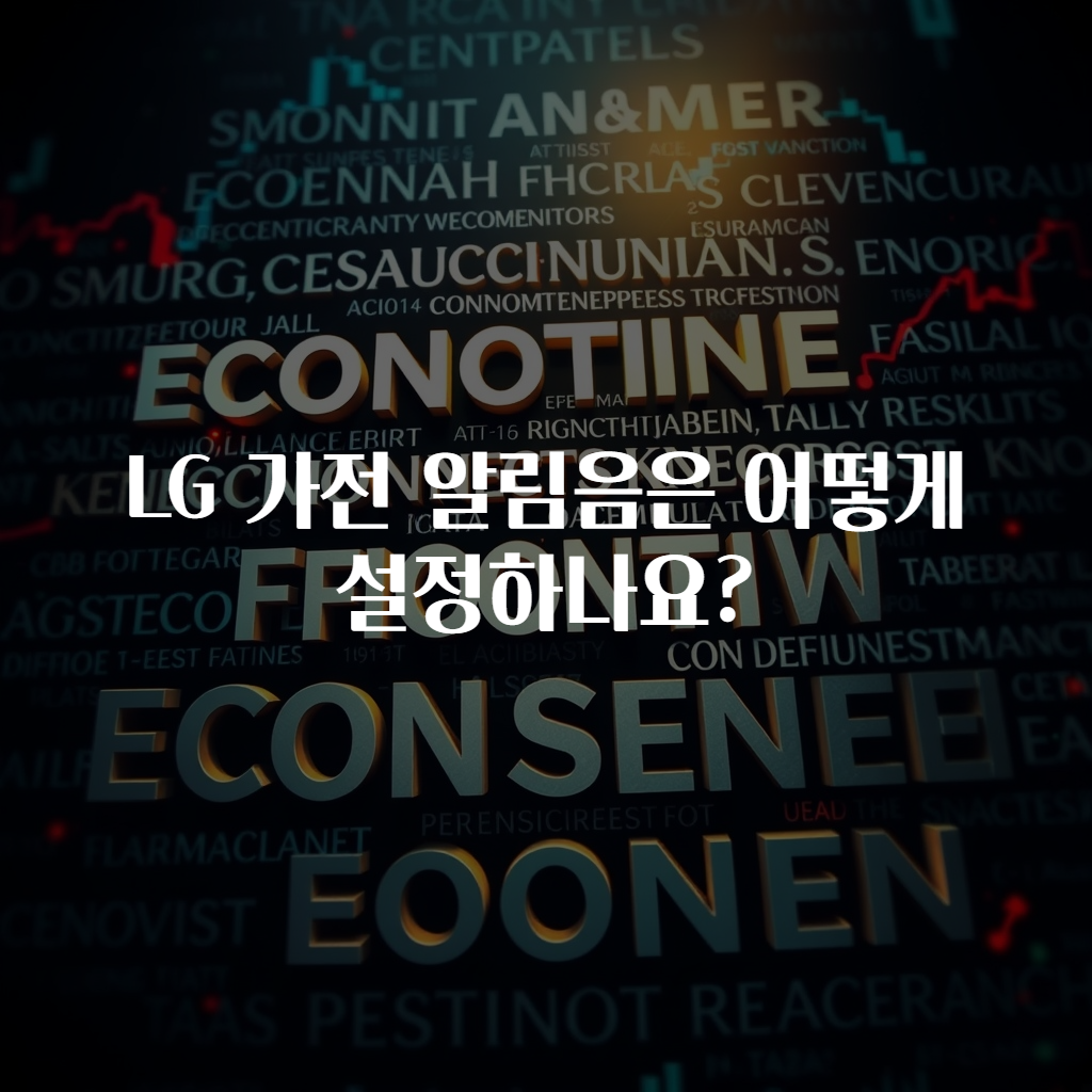 LG 가전 알림음은 어떻게 설정하나요?