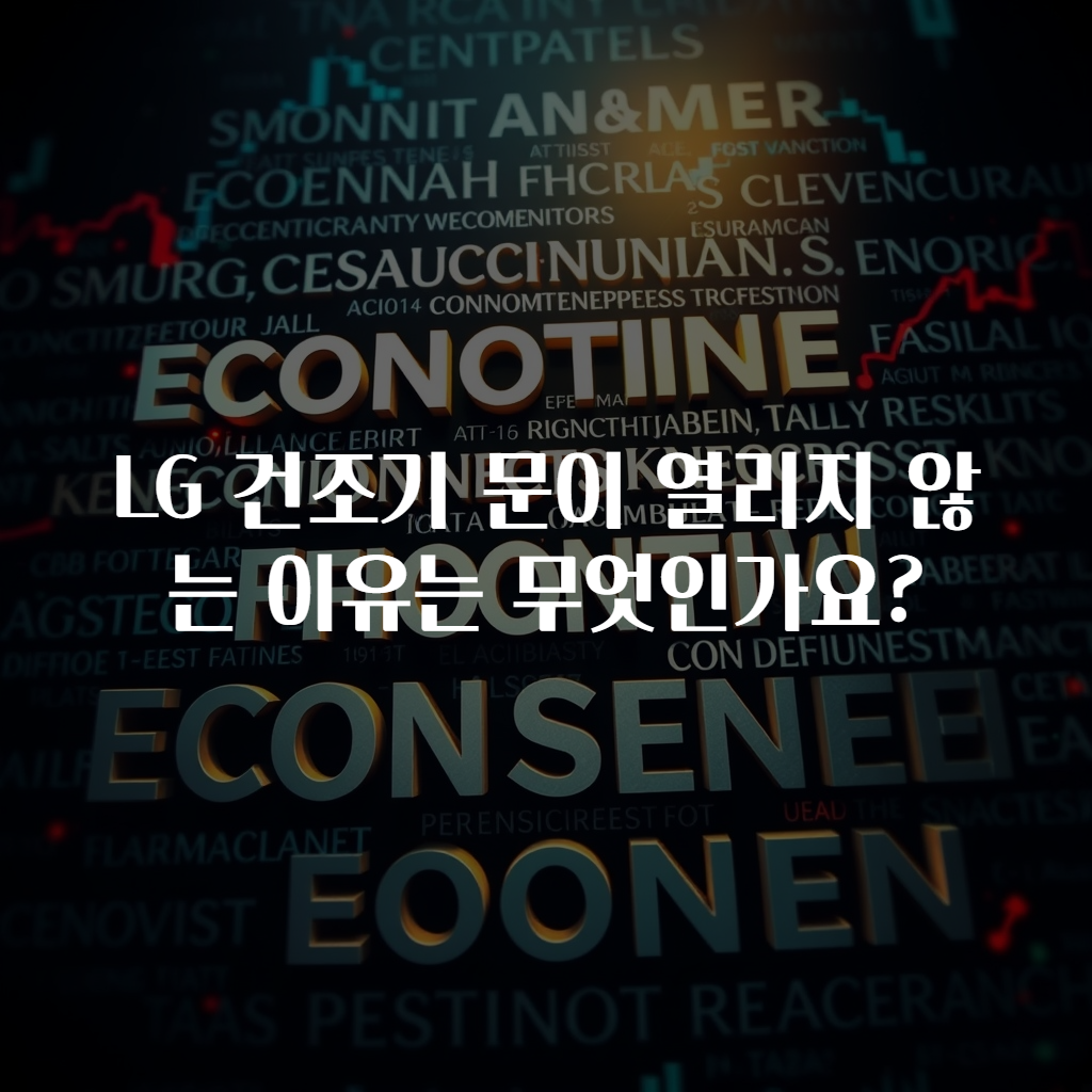 LG 건조기 문이 열리지 않는 이유는 무엇인가요?