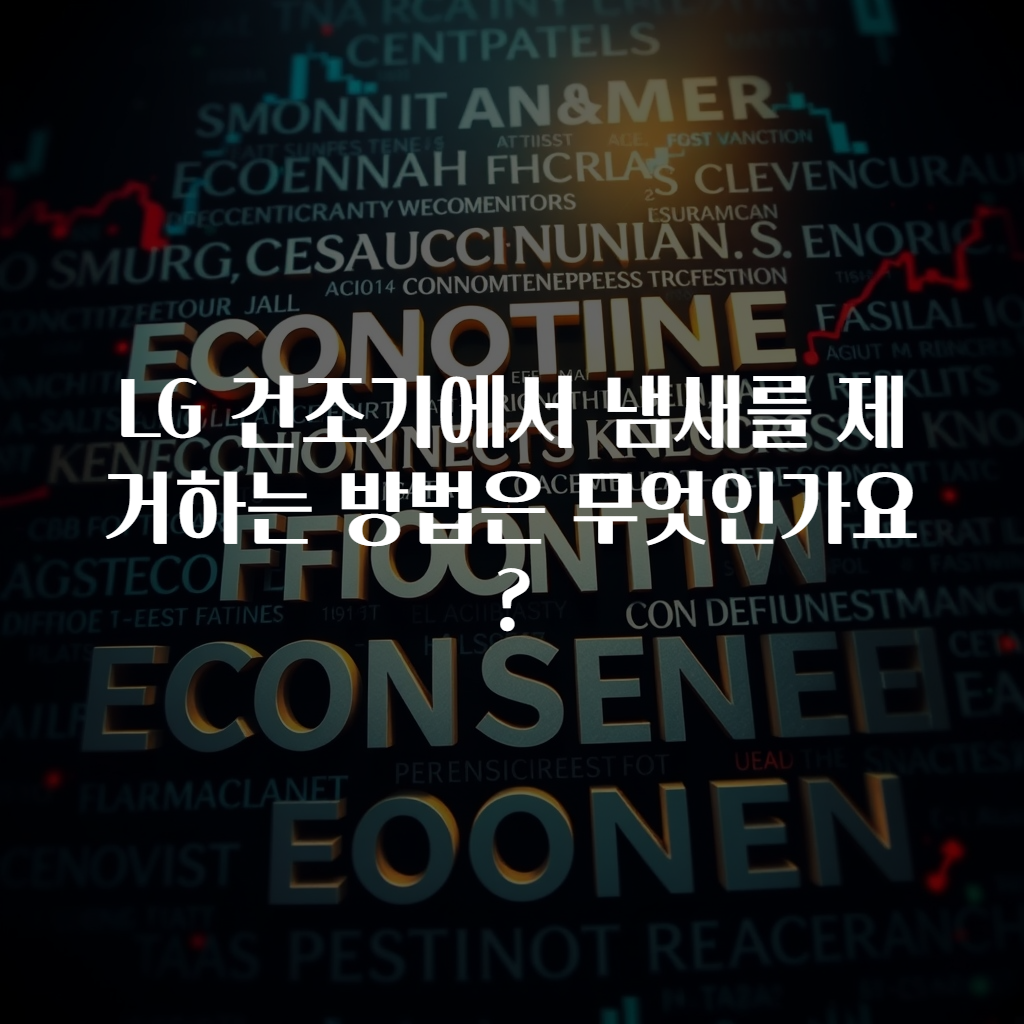 LG 건조기에서 냄새를 제거하는 방법은 무엇인가요?