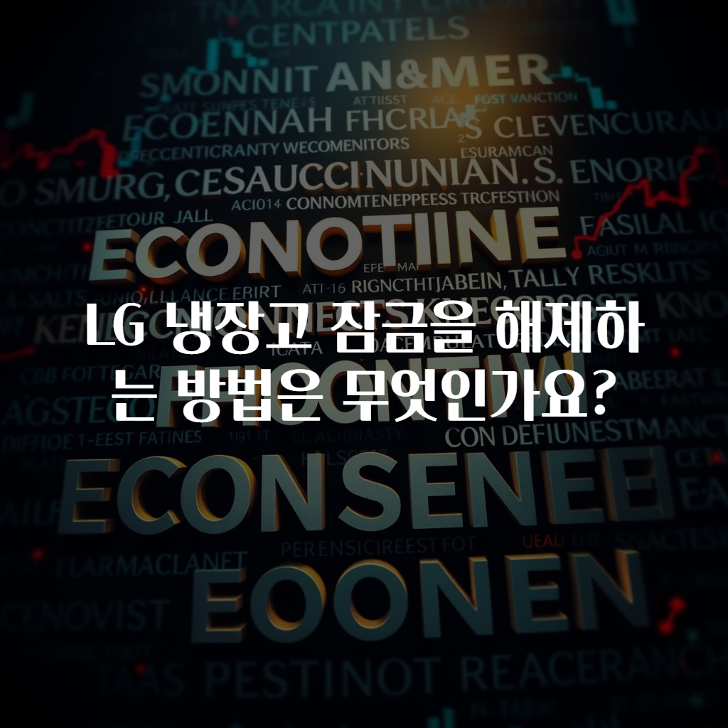 LG 냉장고 잠금을 해제하는 방법은 무엇인가요?