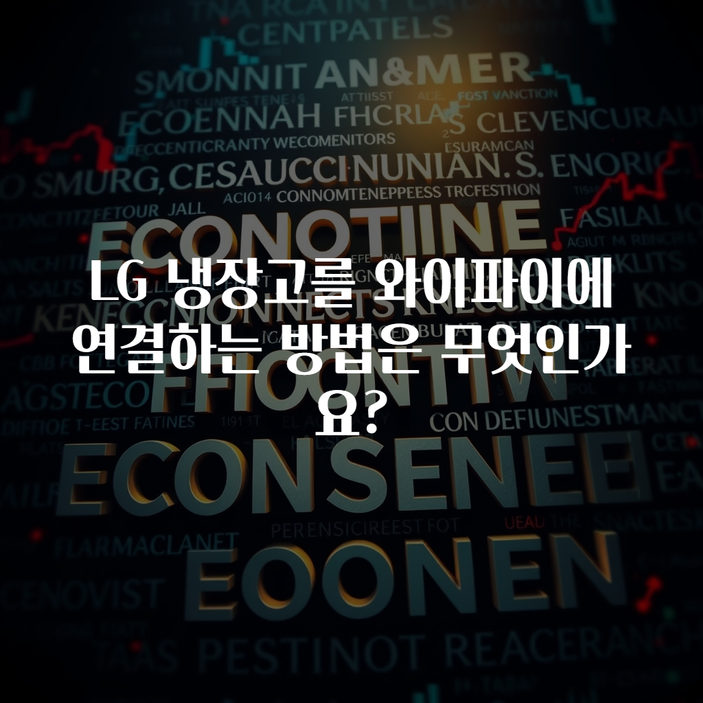 LG 냉장고를 와이파이에 연결하는 방법은 무엇인가요?