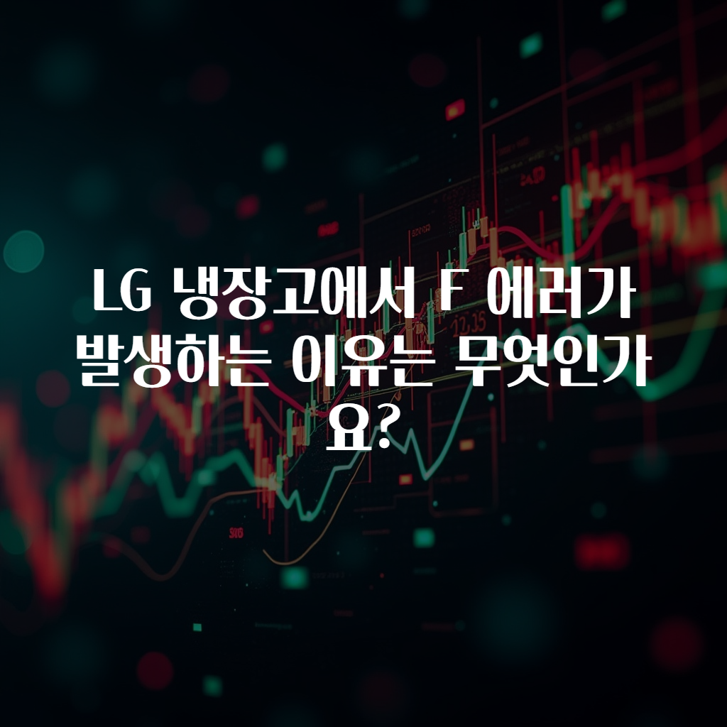 LG 냉장고에서 F 에러가 발생하는 이유는 무엇인가요?