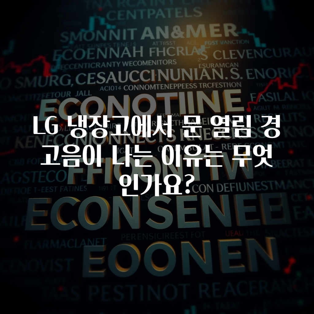 LG 냉장고에서 문 열림 경고음이 나는 이유는 무엇인가요?