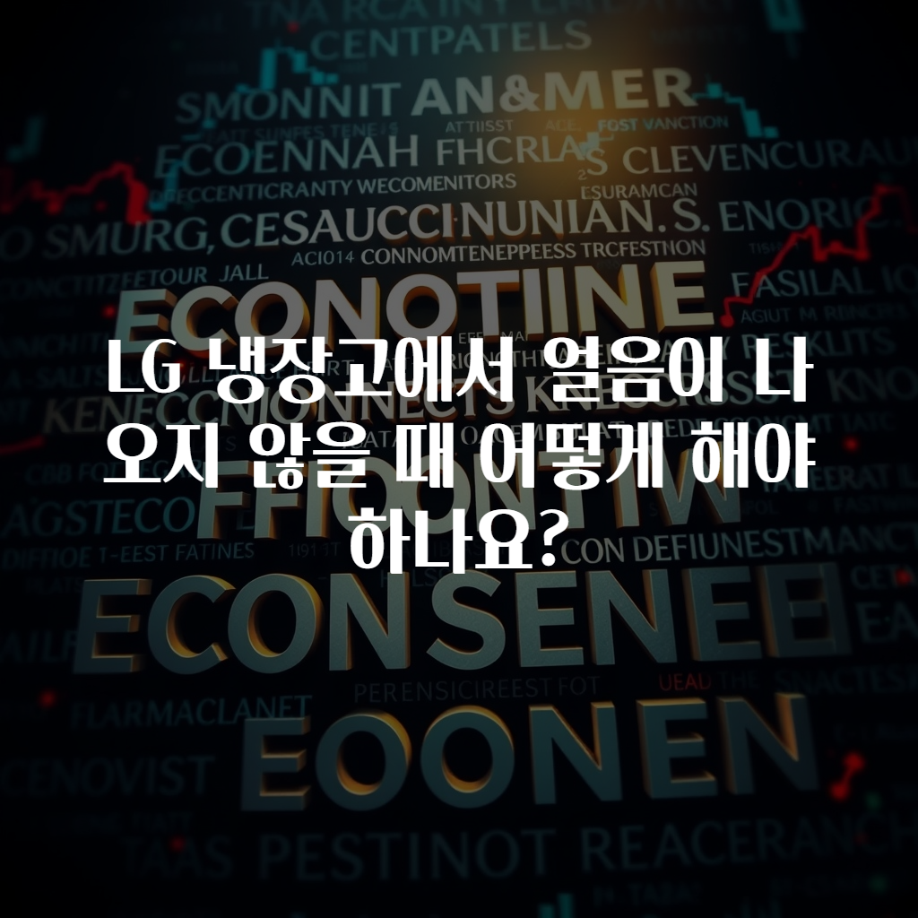 LG 냉장고에서 얼음이 나오지 않을 때 어떻게 해야 하나요?