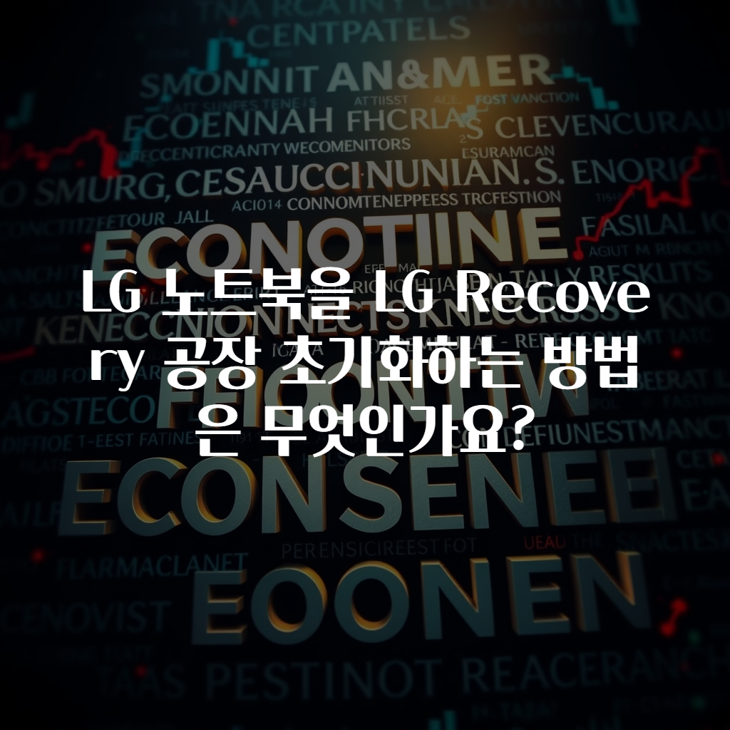 LG 노트북을 LG Recovery 공장 초기화하는 방법은 무엇인가요?