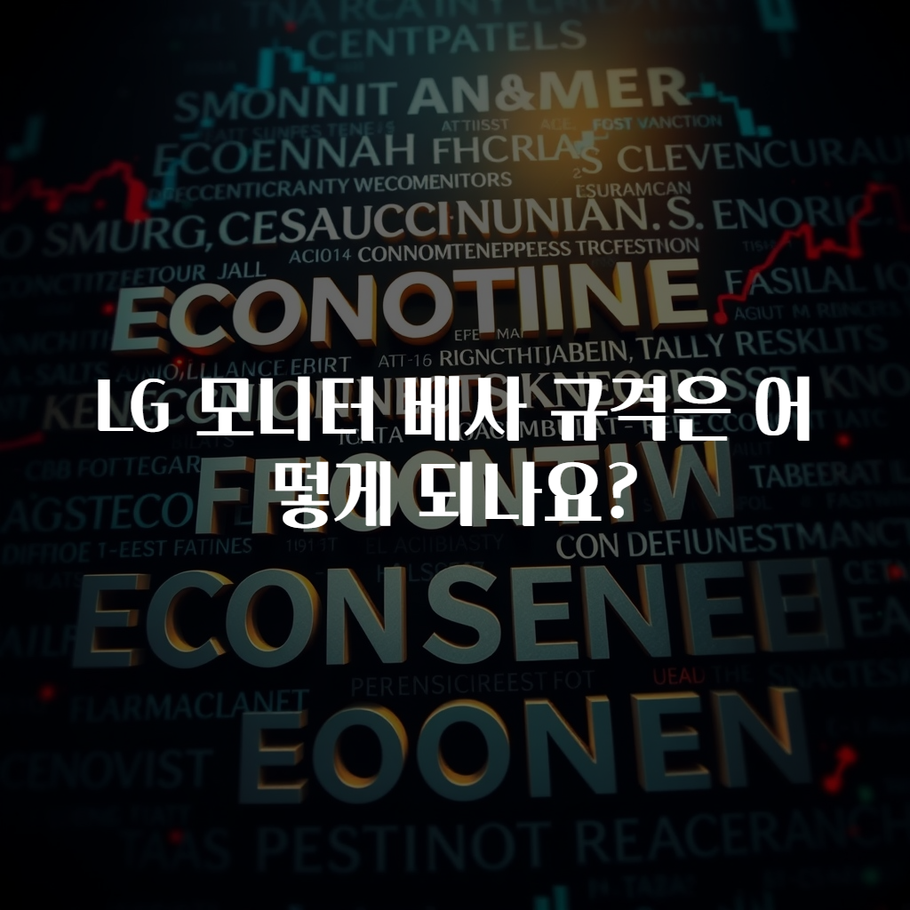 LG 모니터 베사 규격은 어떻게 되나요?