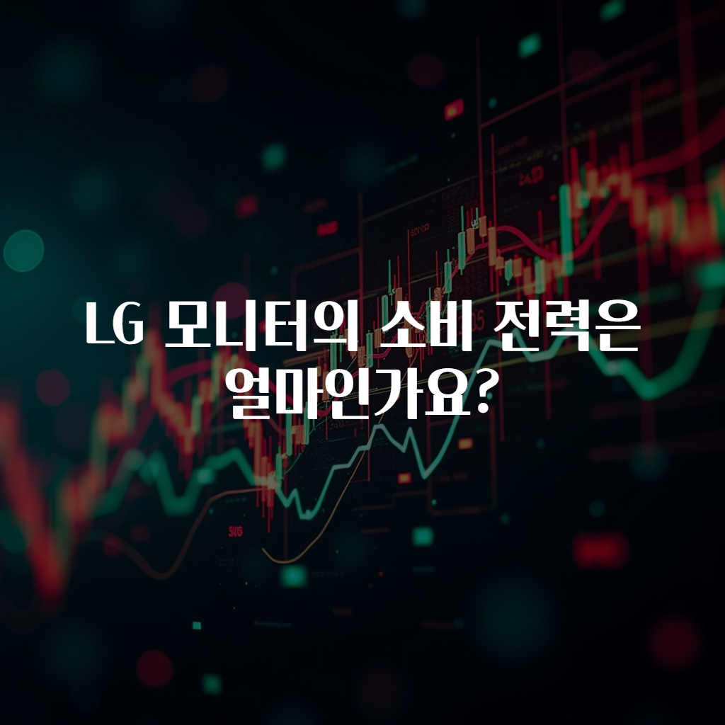 LG 모니터의 소비 전력은 얼마인가요?