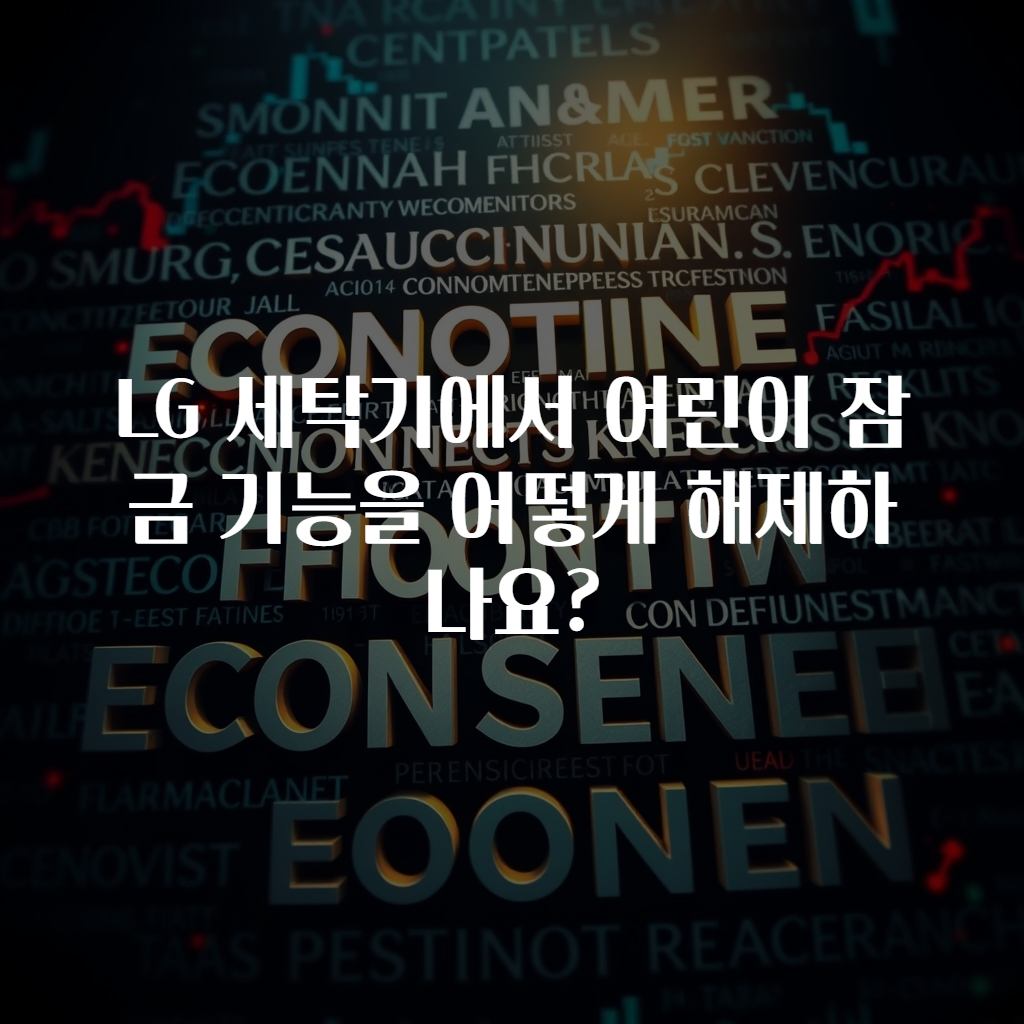 LG 세탁기에서 어린이 잠금 기능을 어떻게 해제하나요?