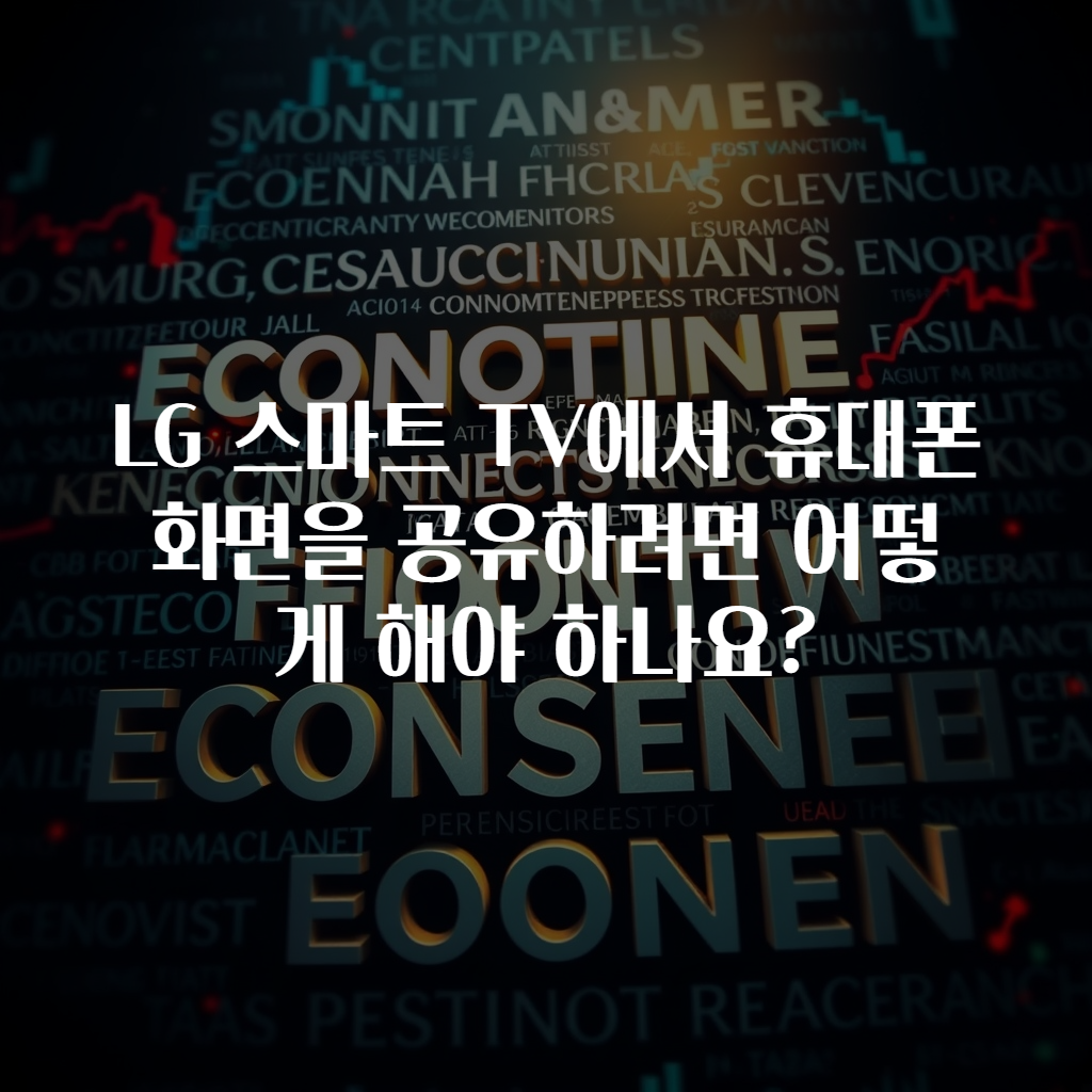 LG 스마트 TV에서 휴대폰 화면을 공유하려면 어떻게 해야 하나요?