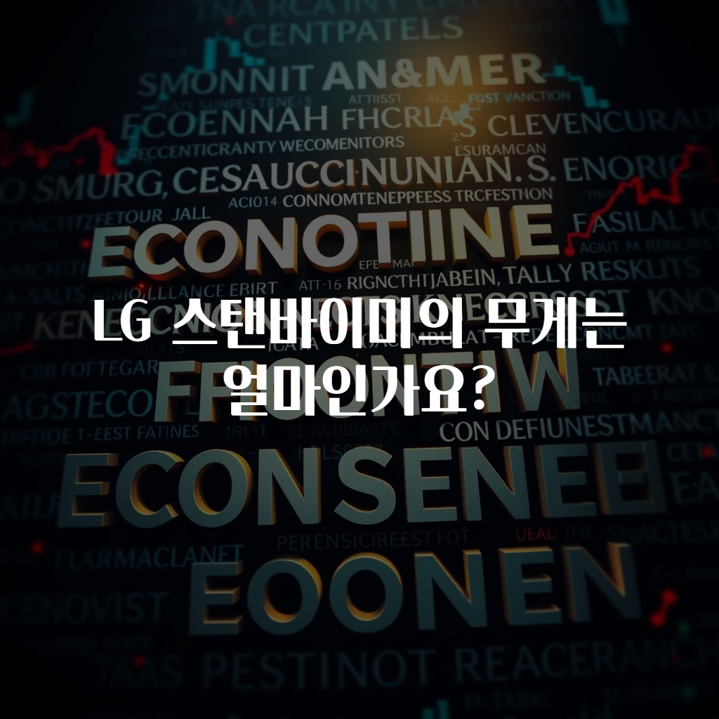 LG 스탠바이미의 무게는 얼마인가요?