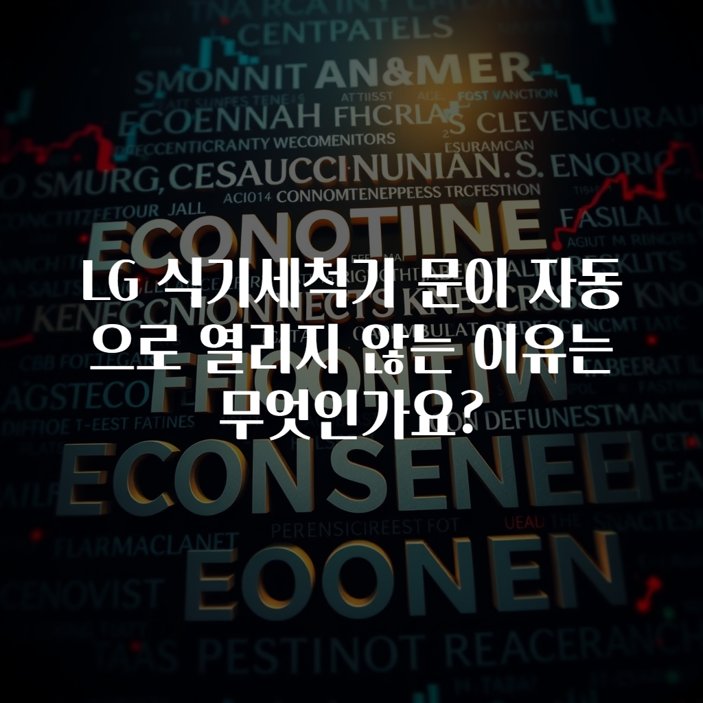 LG 식기세척기 문이 자동으로 열리지 않는 이유는 무엇인가요?