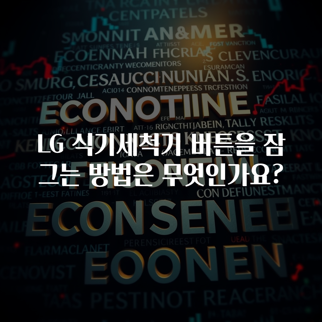 LG 식기세척기 버튼을 잠그는 방법은 무엇인가요?