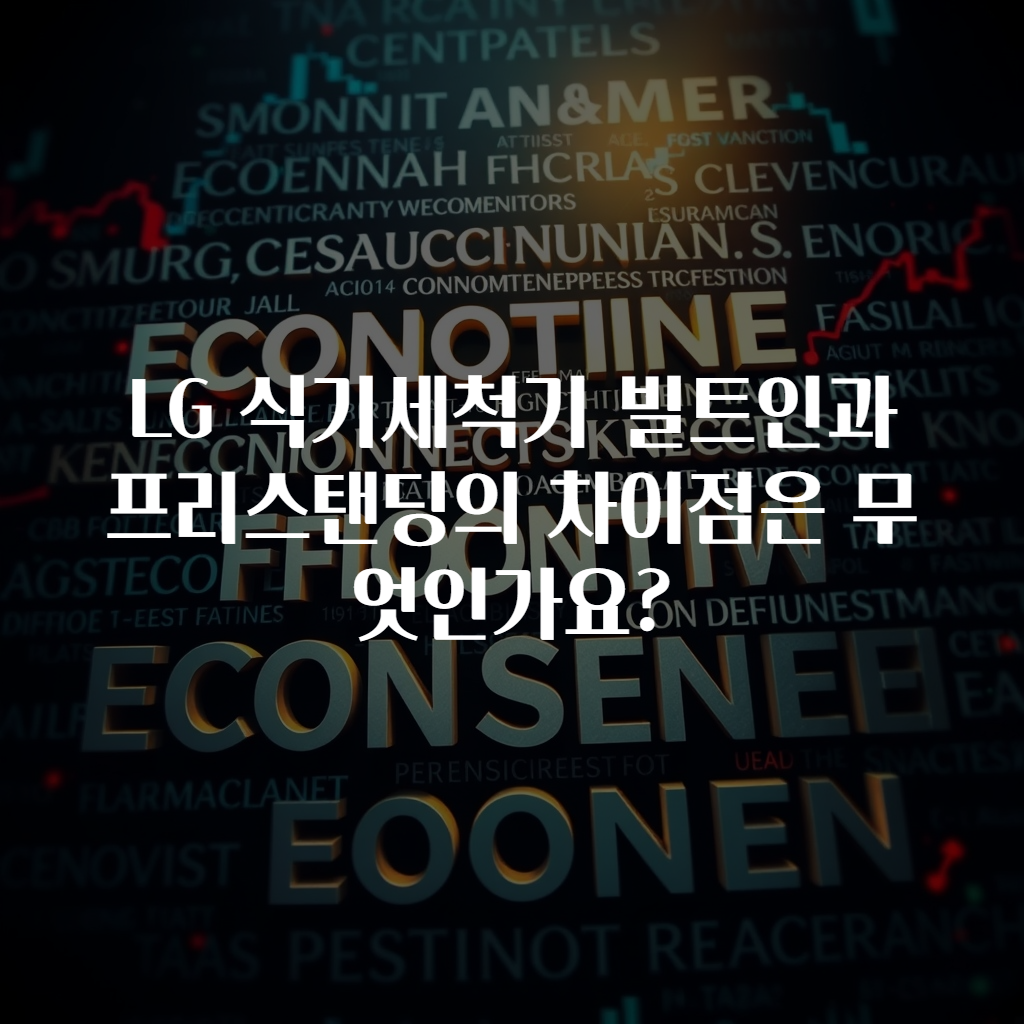 LG 식기세척기 빌트인과 프리스탠딩의 차이점은 무엇인가요?