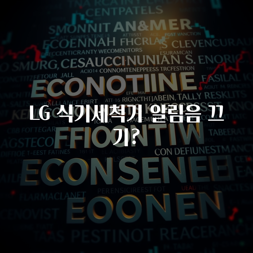 LG 식기세척기 알림음 끄기?