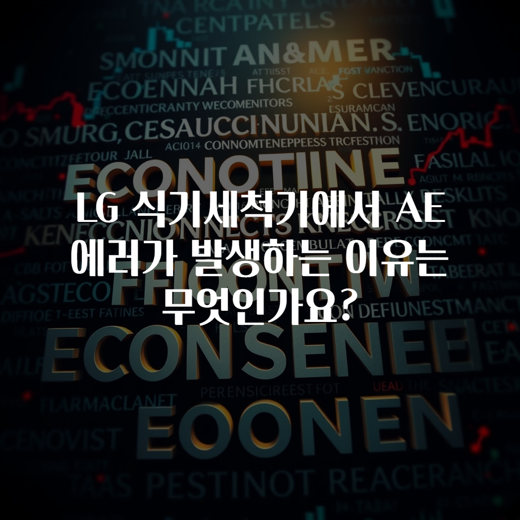 LG 식기세척기에서 AE 에러가 발생하는 이유는 무엇인가요?
