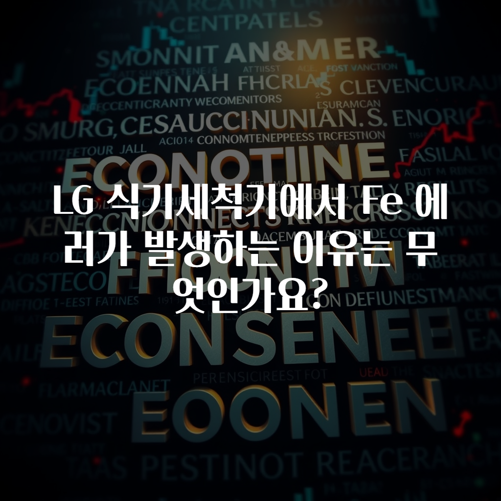 LG 식기세척기에서 Fe 에러가 발생하는 이유는 무엇인가요?
