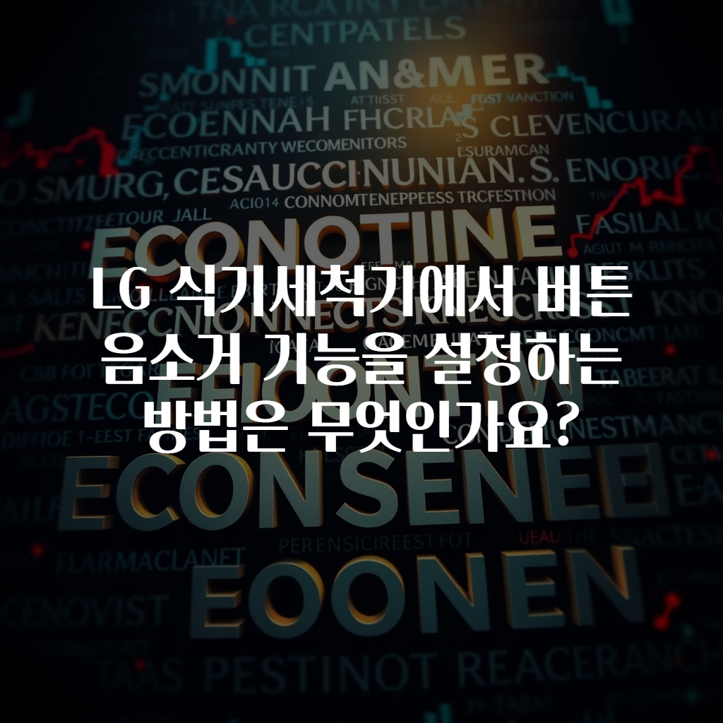 LG 식기세척기에서 버튼 음소거 기능을 설정하는 방법은 무엇인가요?