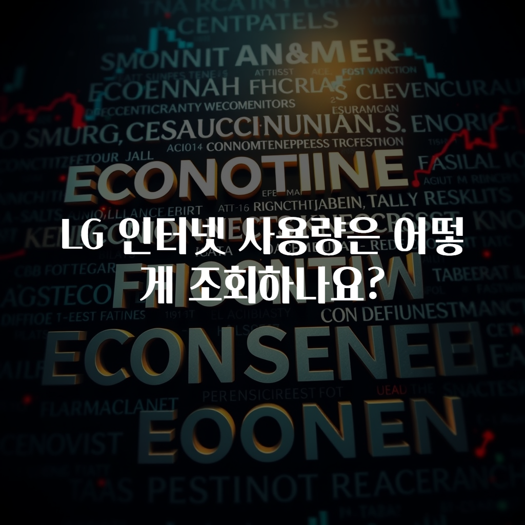 LG 인터넷 사용량은 어떻게 조회하나요?