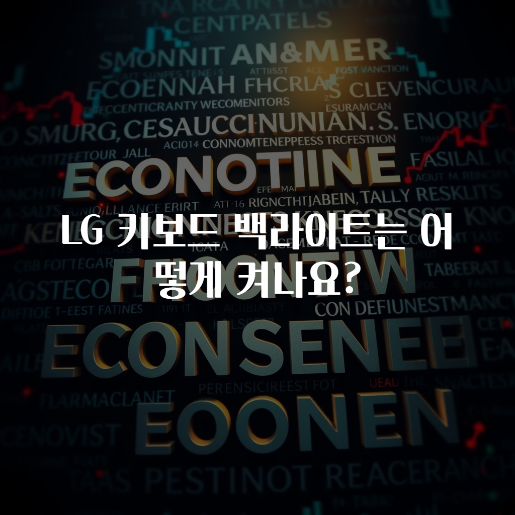 LG 키보드 백라이트는 어떻게 켜나요?