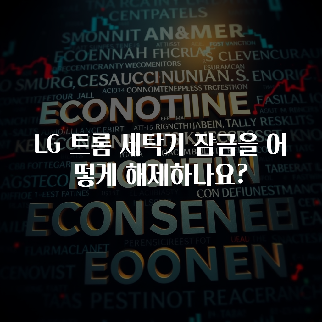 LG 트롬 세탁기 잠금을 어떻게 해제하나요?