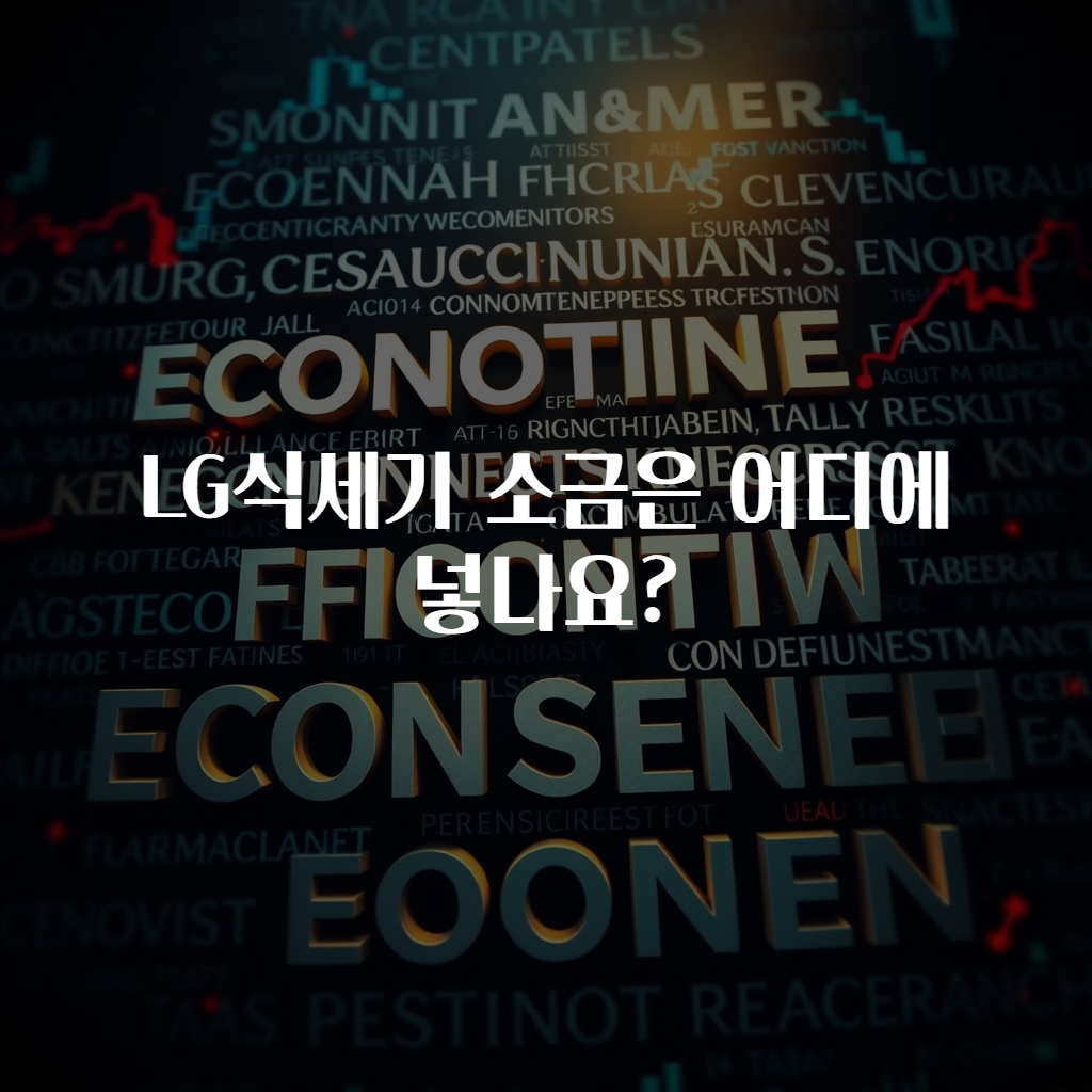 LG식세기 소금은 어디에 넣나요?