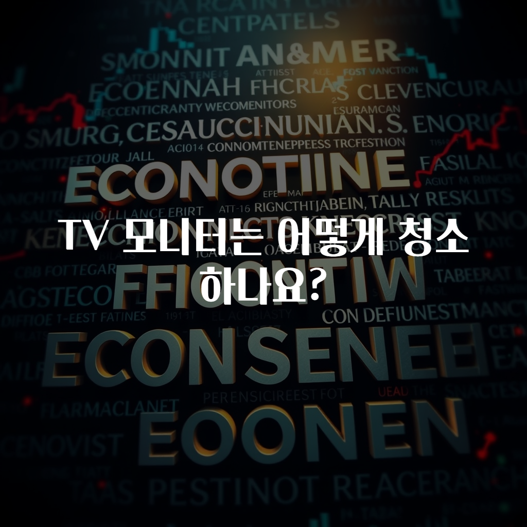 TV 모니터는 어떻게 청소하나요?