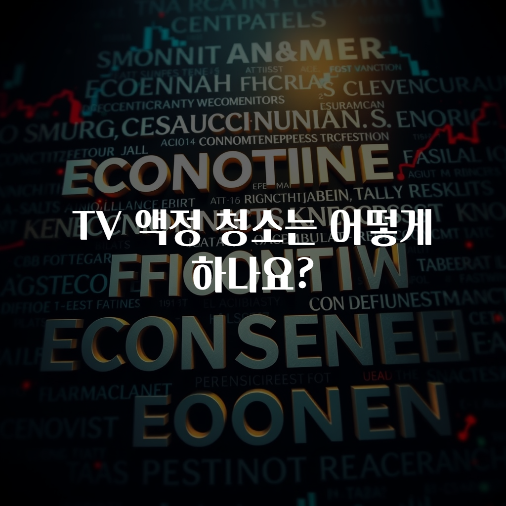 TV 액정 청소는 어떻게 하나요?