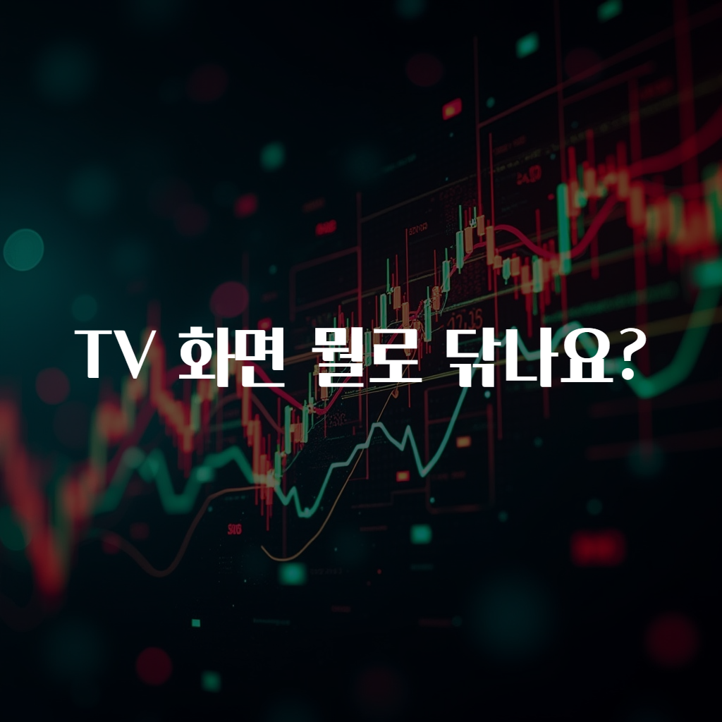 TV 화면 뭘로 닦나요?