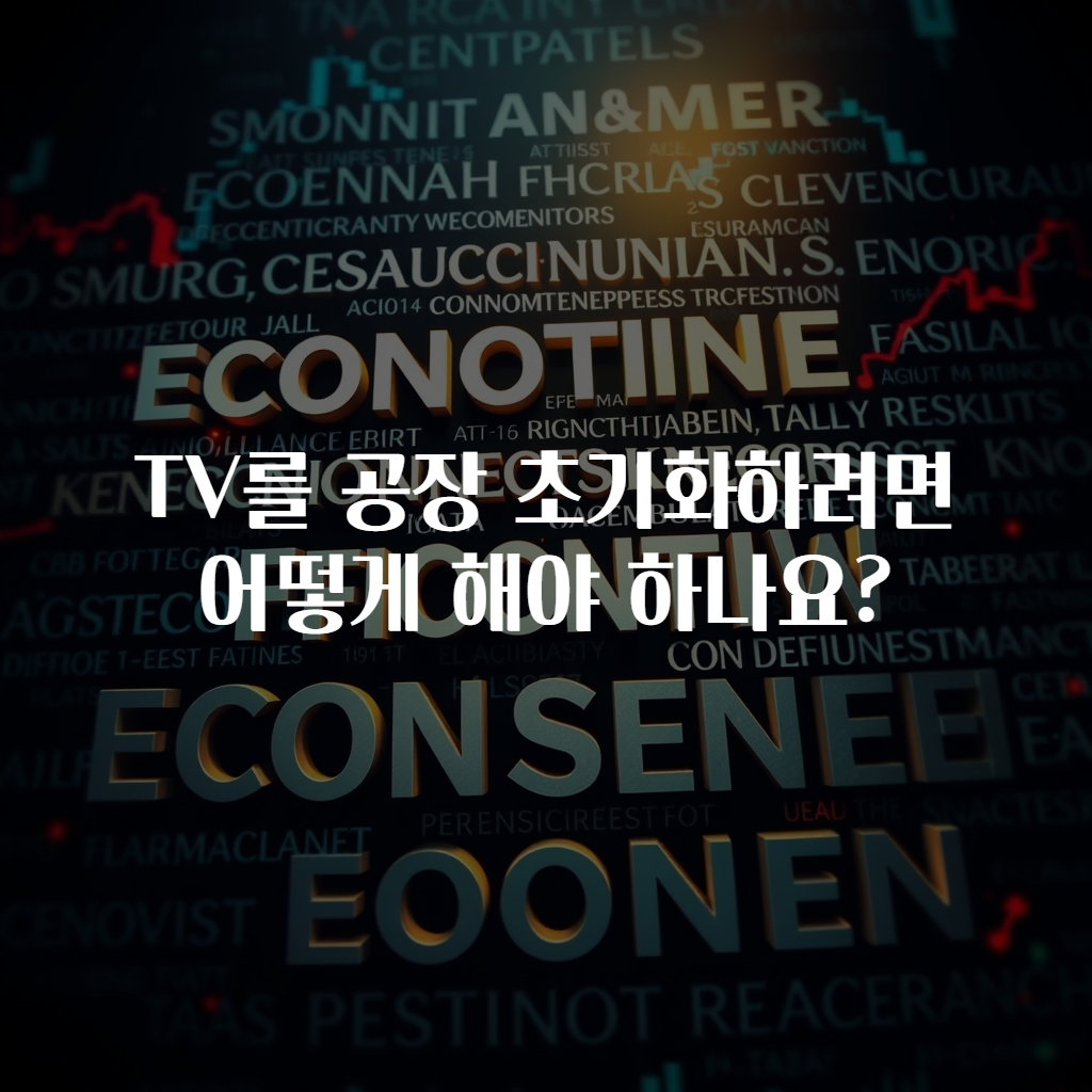 TV를 공장 초기화하려면 어떻게 해야 하나요?